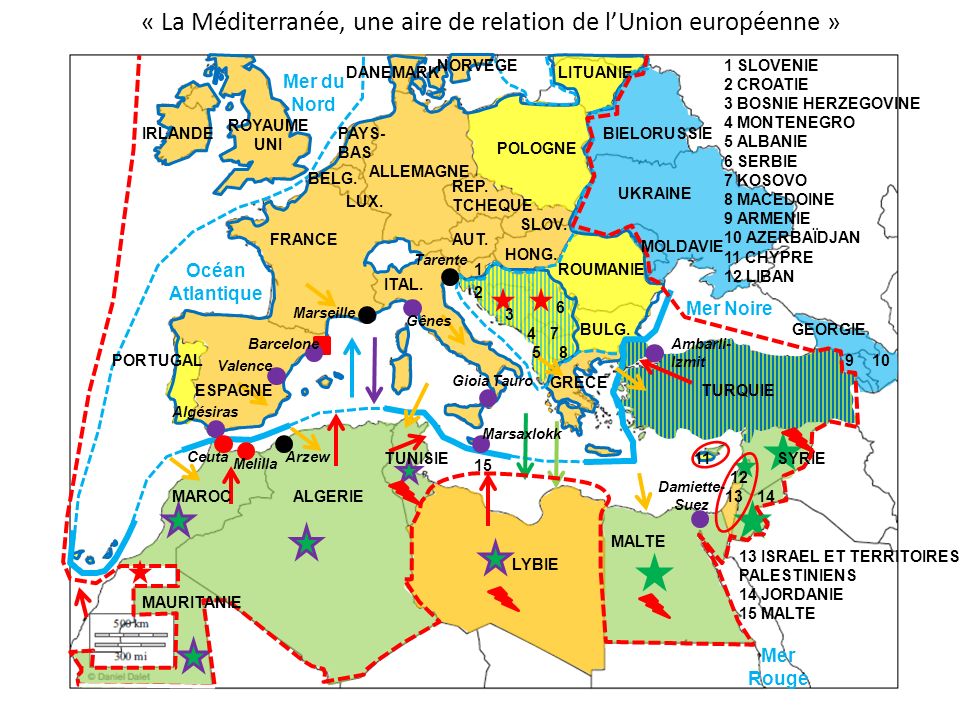 « La Méditerranée, une aire de relation de l’Union européenne »