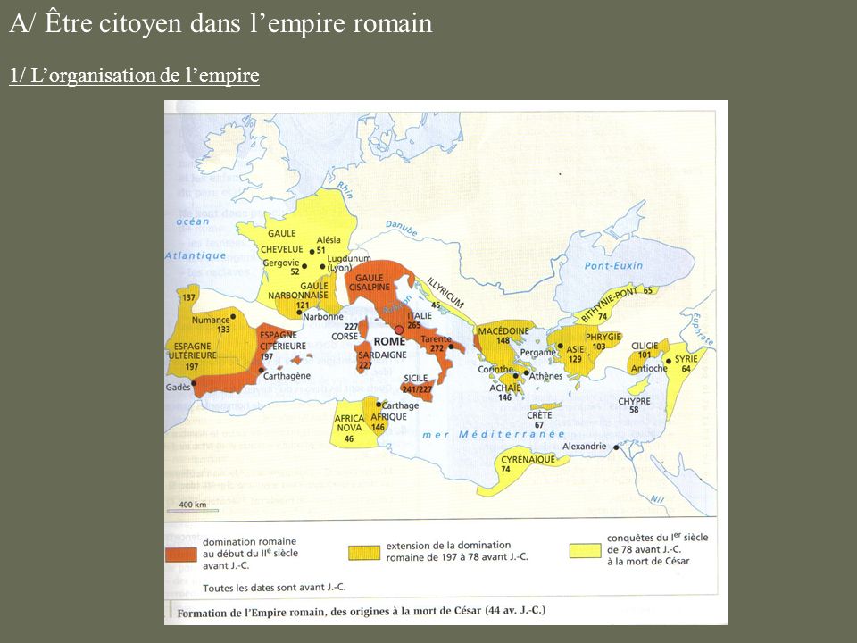 A/ Être citoyen dans l’empire romain