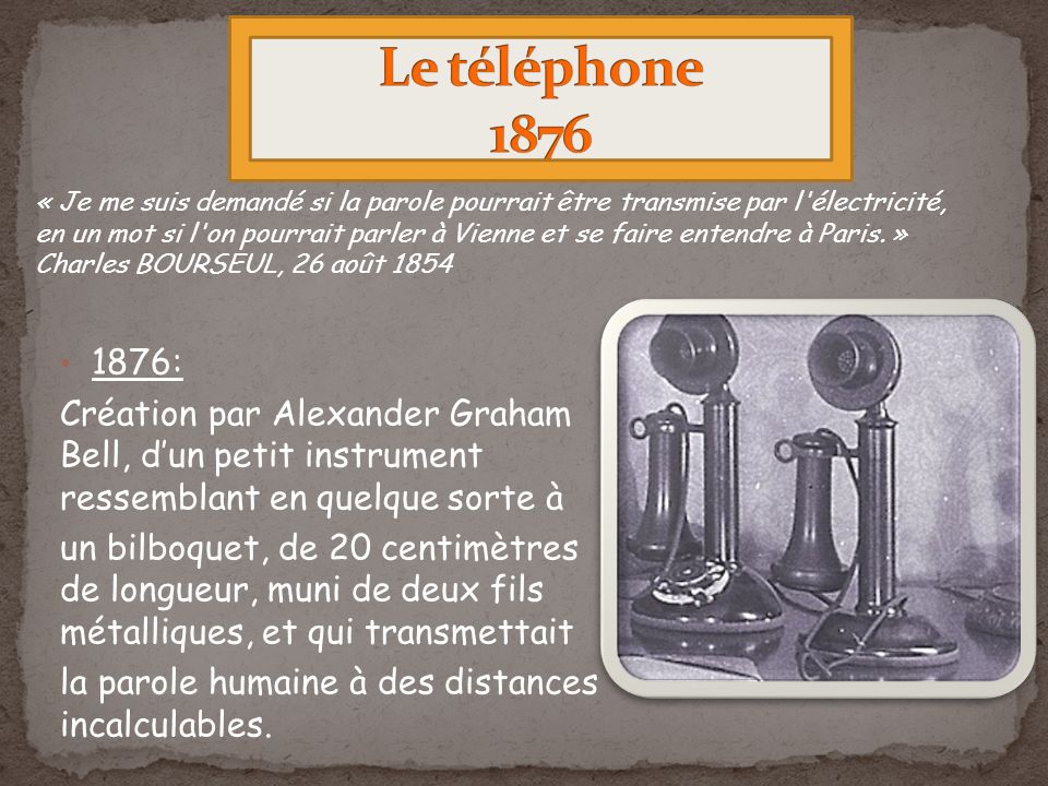 Le téléphone 1876