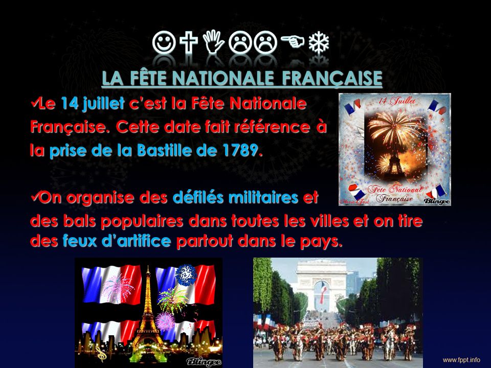 LA FÊTE NATIONALE FRANÇAISE