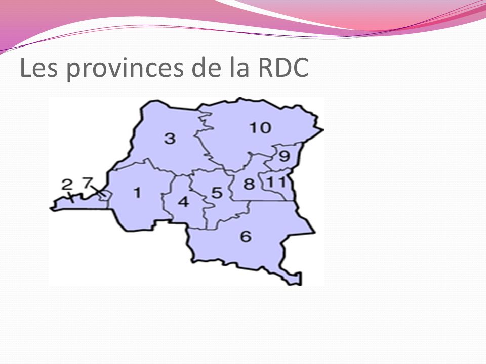 Les provinces de la RDC