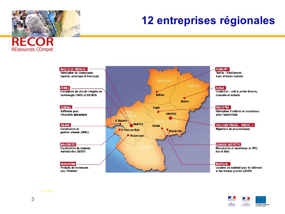 12 entreprises régionales