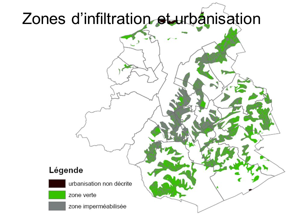 Zones d’infiltration et urbanisation