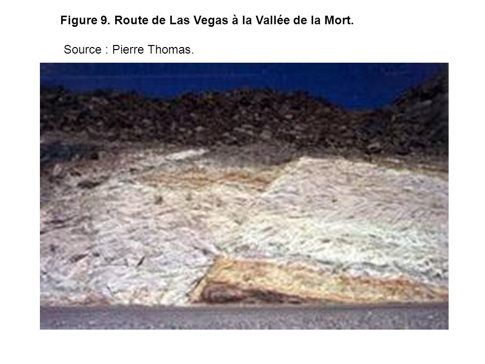 Figure 9. Route de Las Vegas à la Vallée de la Mort.