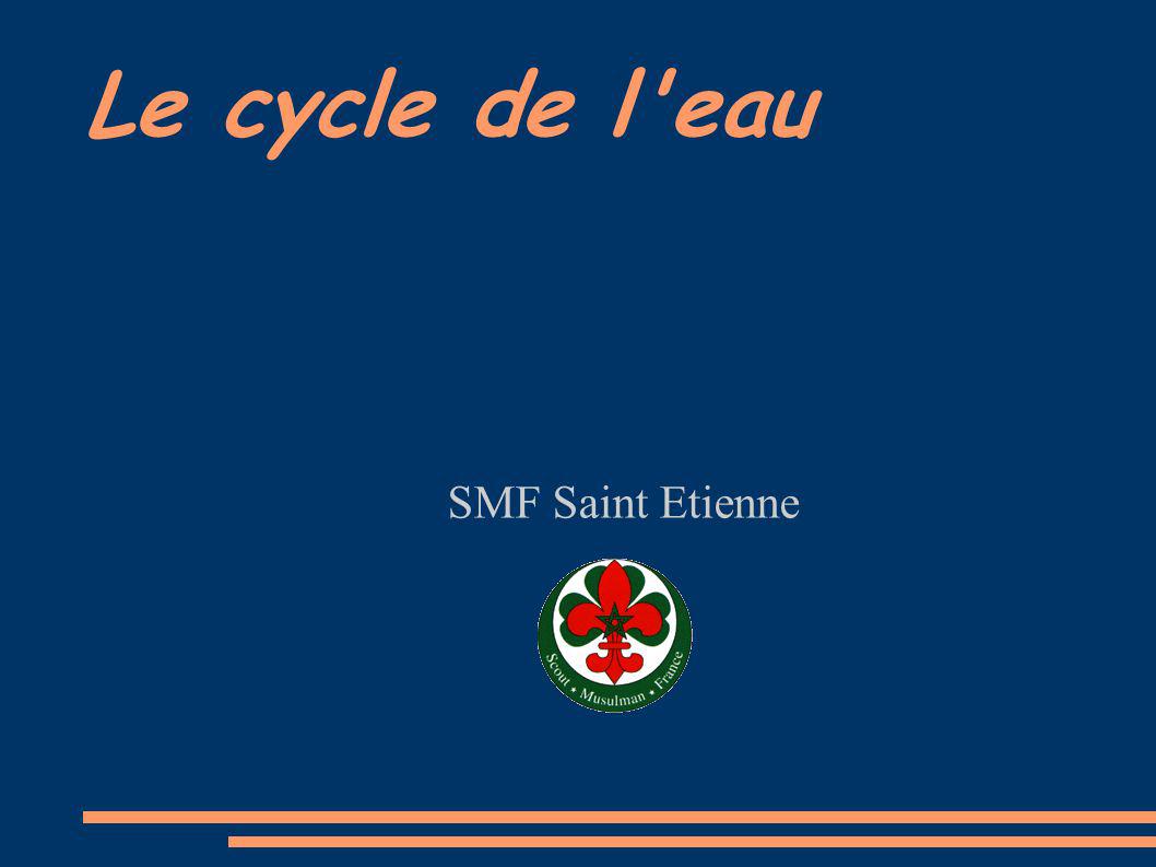 Le cycle de l eau SMF Saint Etienne