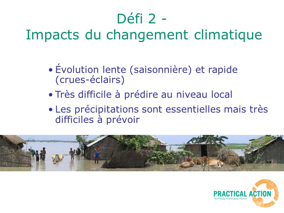 Défi 2 - Impacts du changement climatique