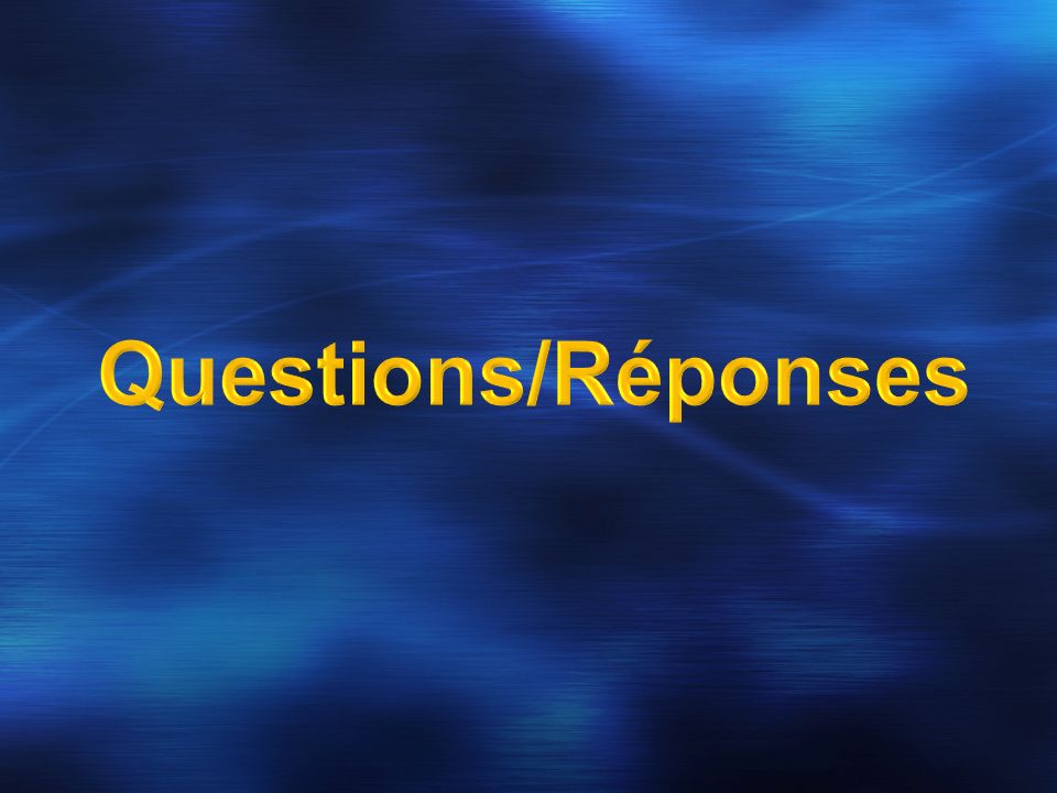 Questions/Réponses