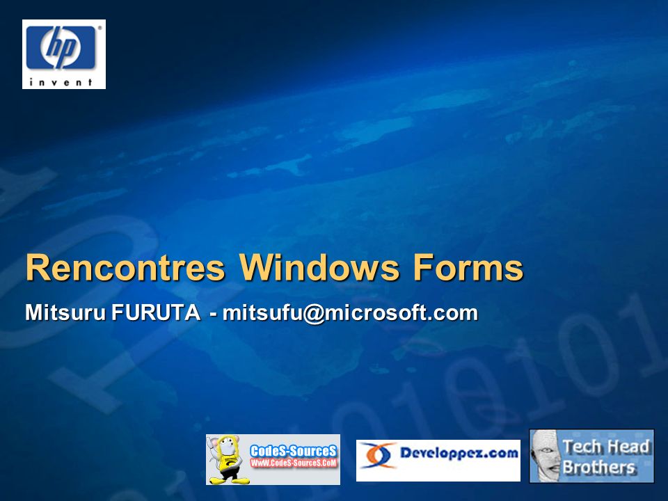 Rencontres Windows Forms