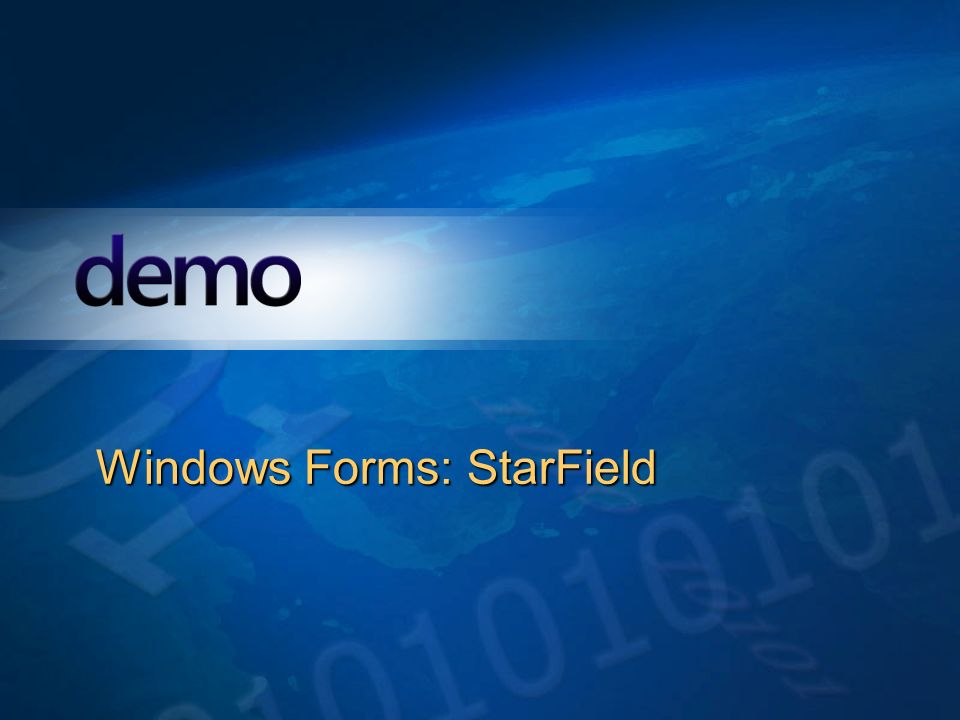 Windows Forms: StarField