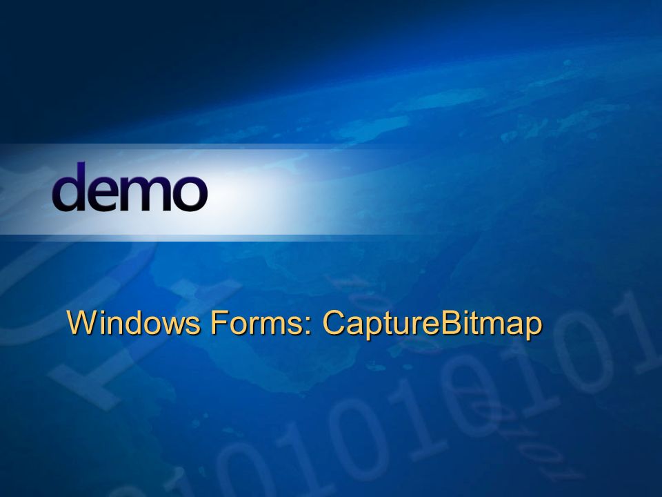 Windows Forms: CaptureBitmap
