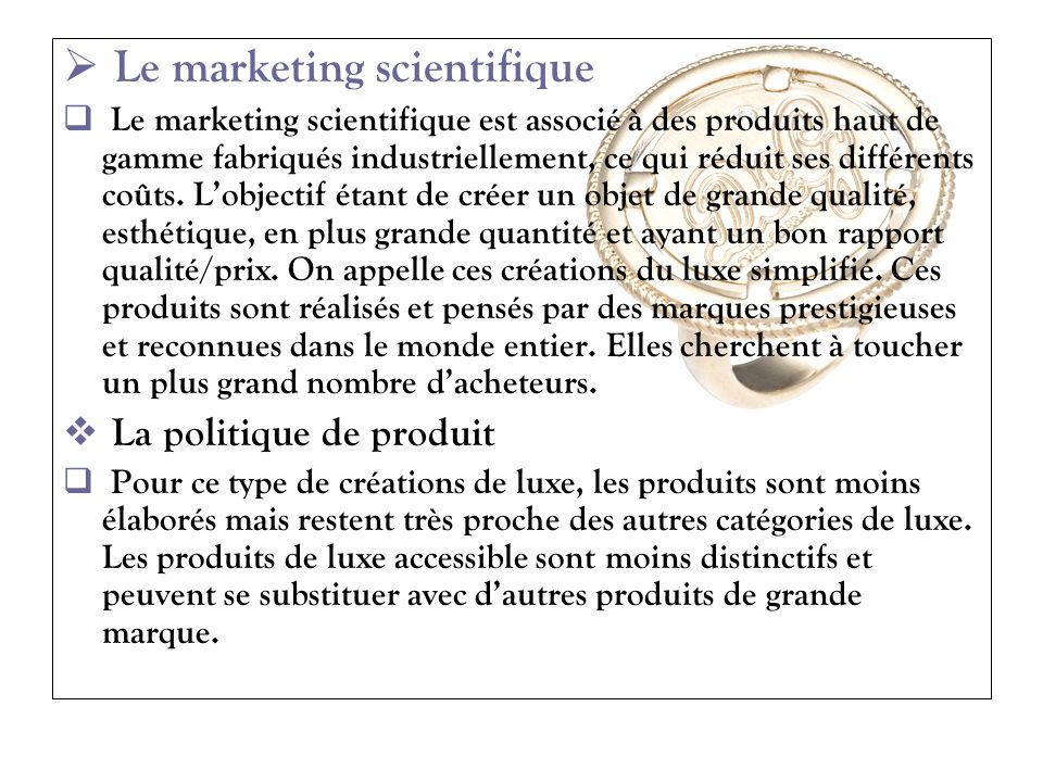 Le marketing scientifique
