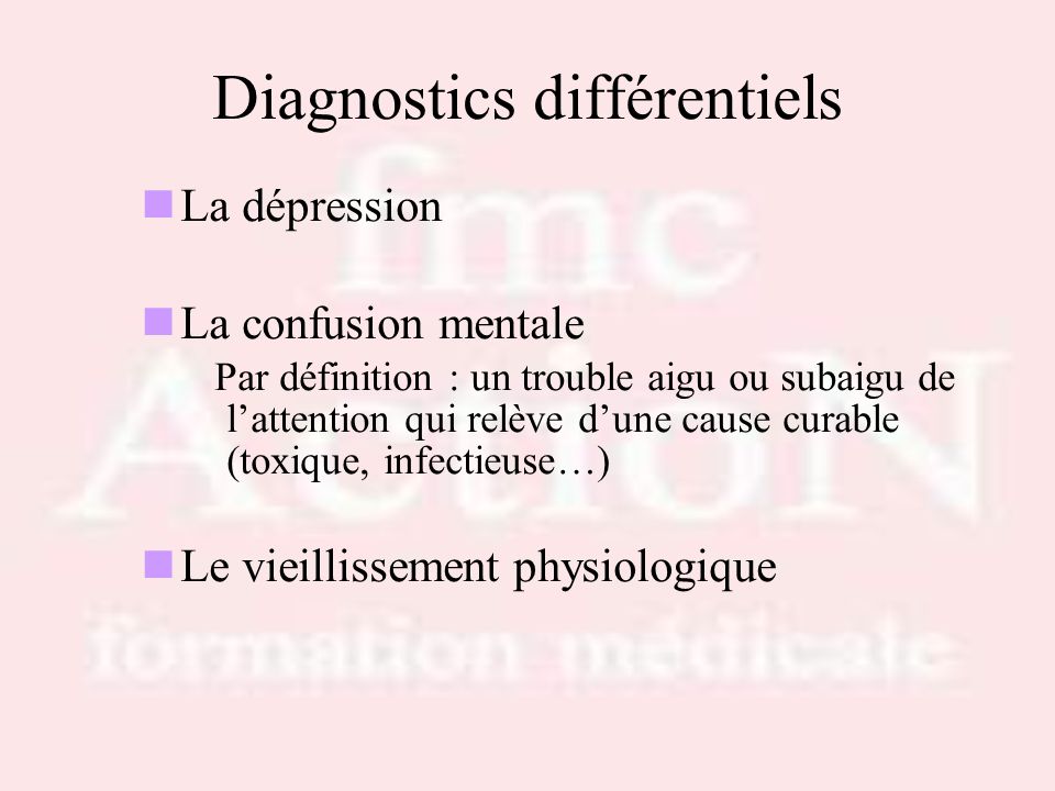 Diagnostics différentiels