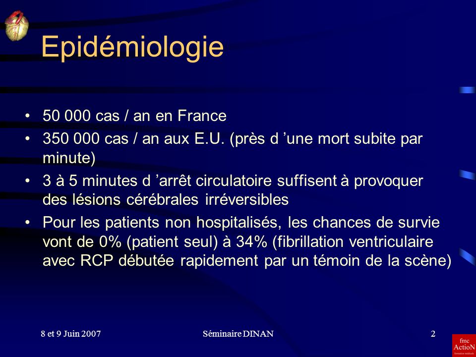Epidémiologie cas / an en France