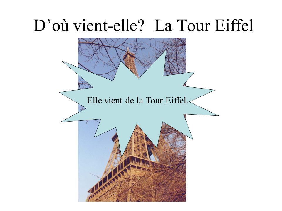 D’où vient-elle La Tour Eiffel