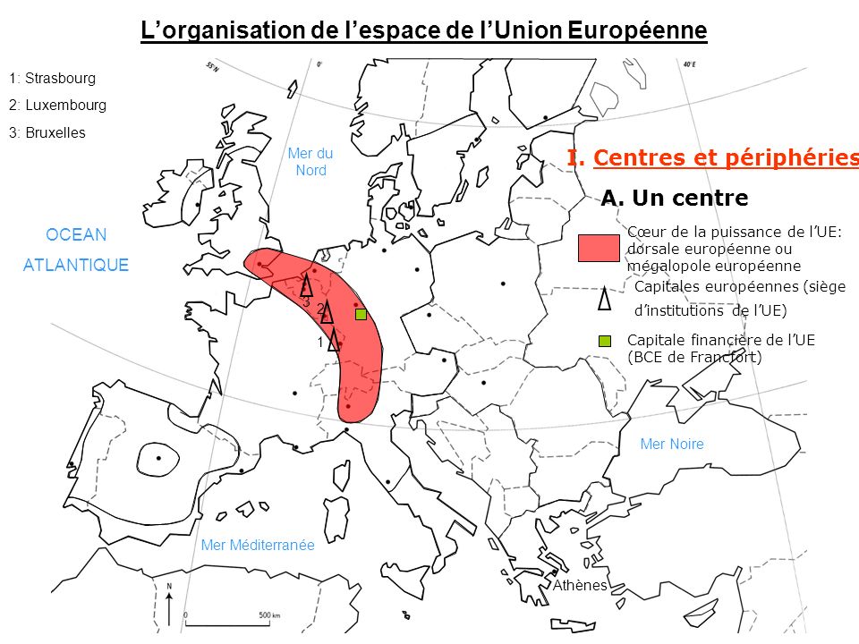 L’organisation de l’espace de l’Union Européenne