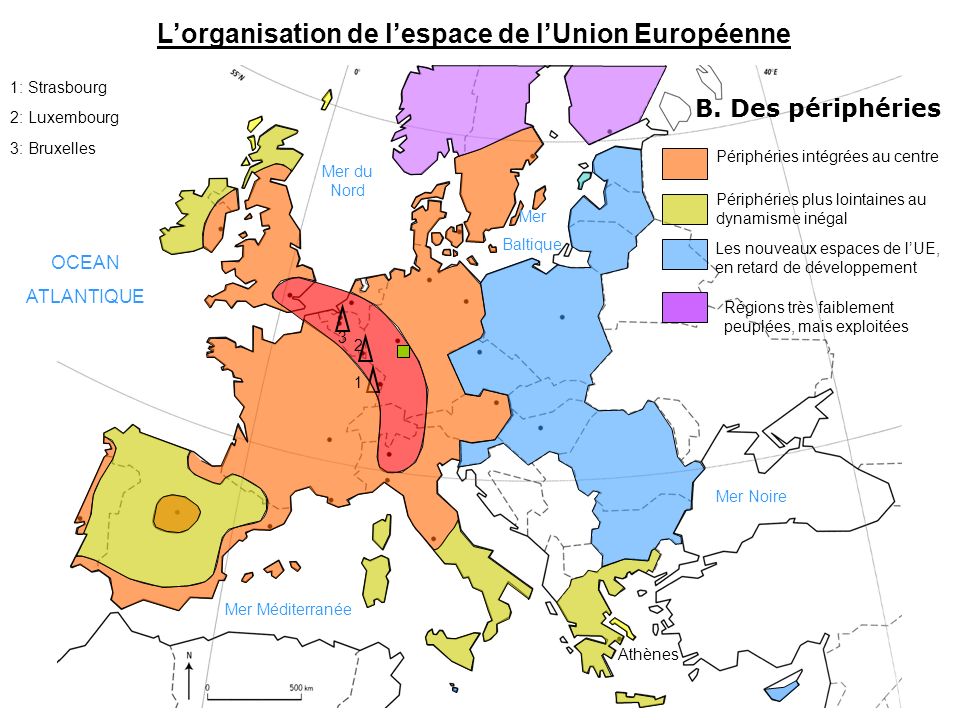 L’organisation de l’espace de l’Union Européenne