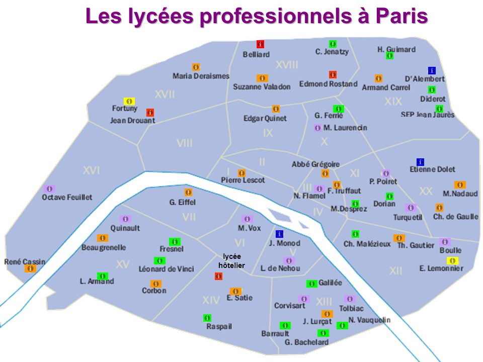 Les lycées professionnels à Paris