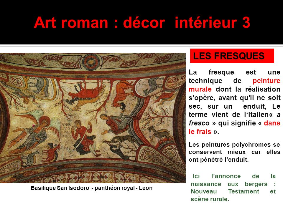 Art roman : décor intérieur 3