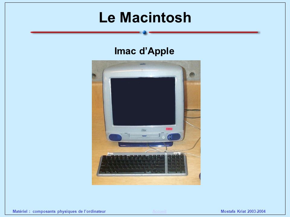 Le Macintosh Imac d’Apple