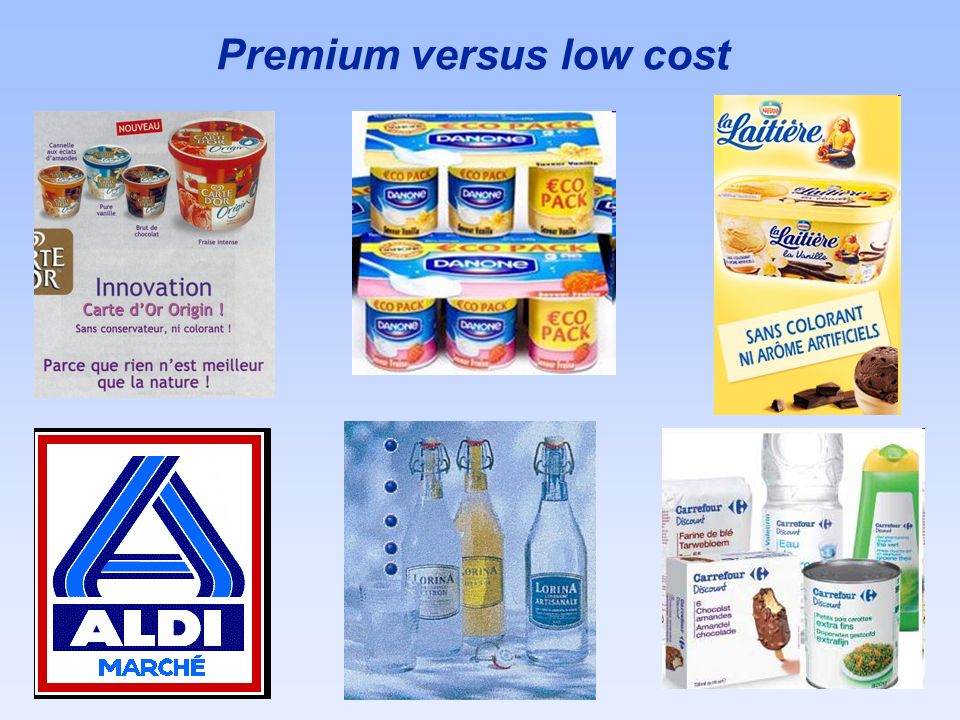 Premium versus low cost
