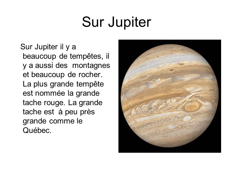Sur Jupiter