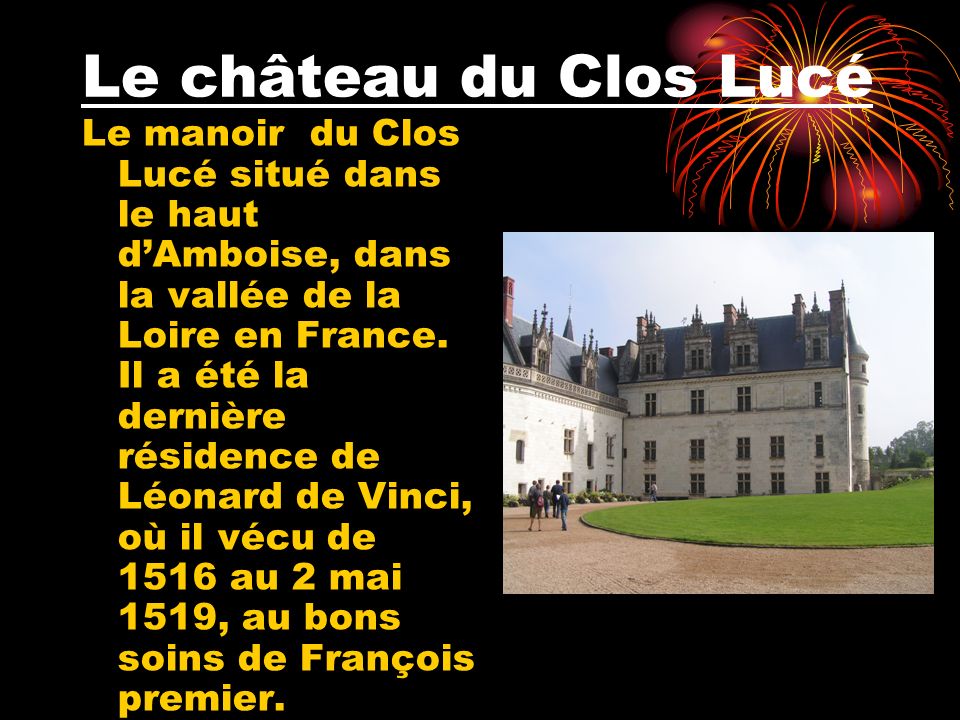 Le château du Clos Lucé