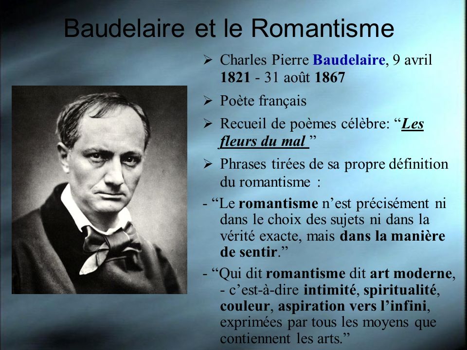 Baudelaire et le Romantisme
