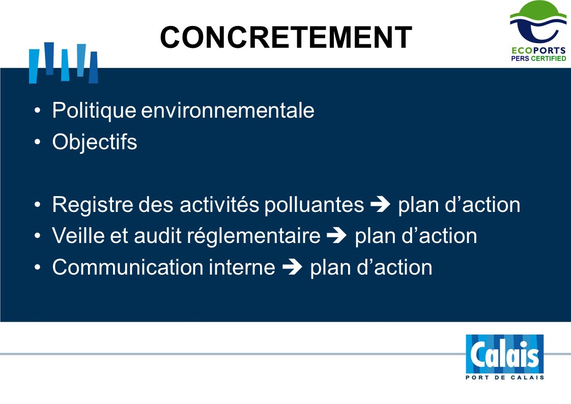 CONCRETEMENT Politique environnementale Objectifs