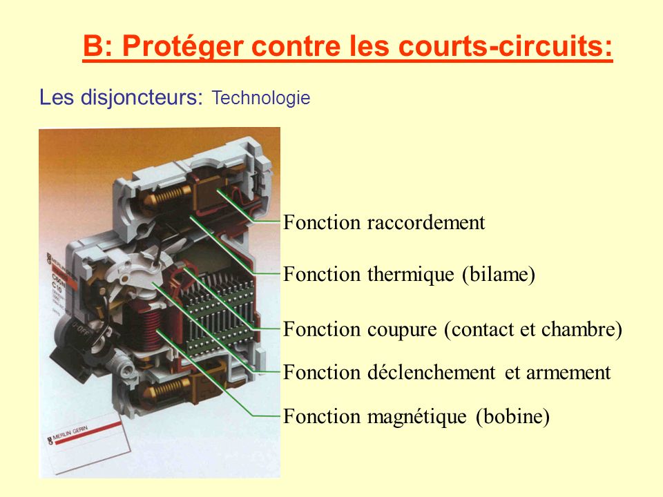 B: Protéger contre les courts-circuits: