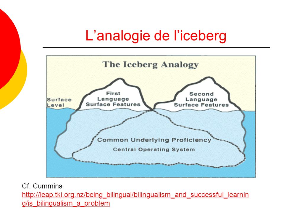 L’analogie de l’iceberg