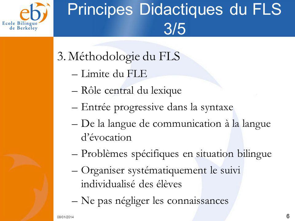 Principes Didactiques du FLS 3/5