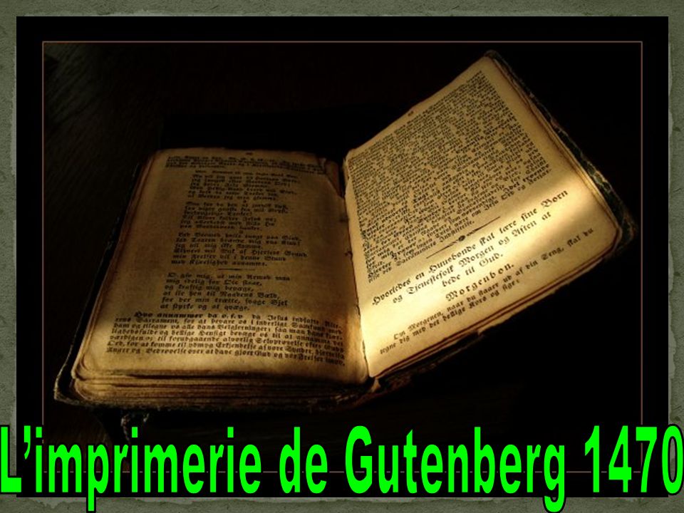 L’imprimerie de Gutenberg 1470