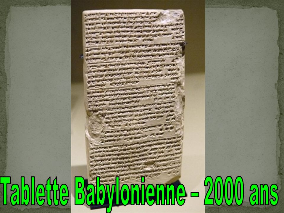 Tablette Babylonienne – 2000 ans