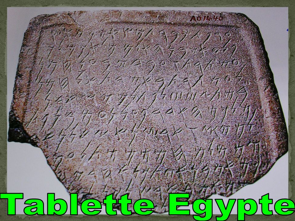 Tablette Egypte