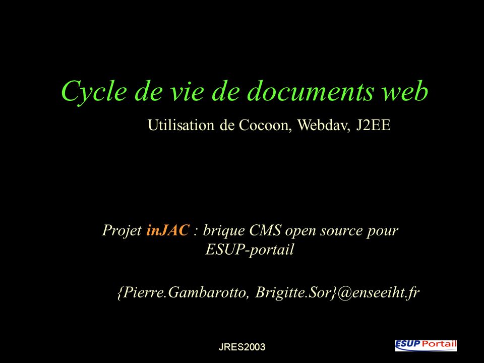 Cycle de vie de documents web