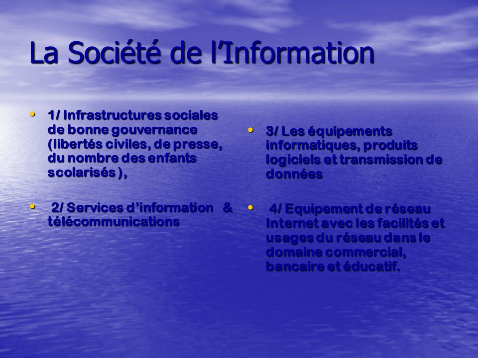 La Société de l’Information
