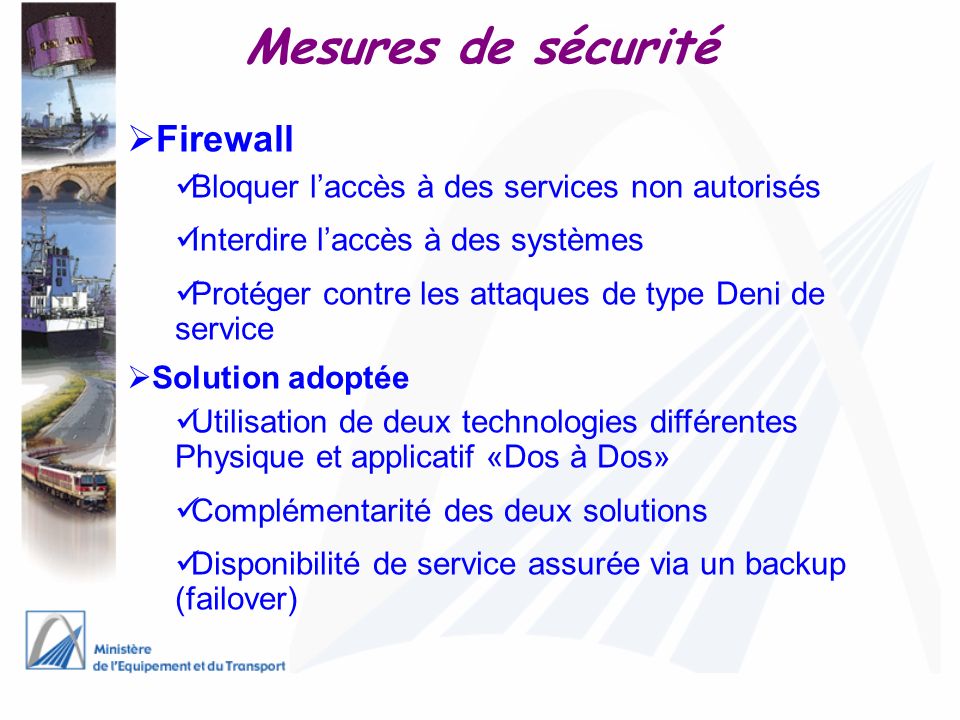 Mesures de sécurité Firewall