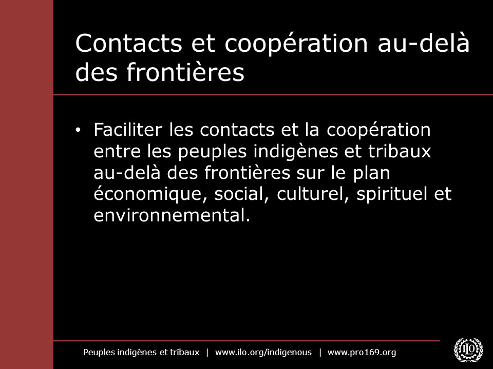 Contacts et coopération au-delà des frontières