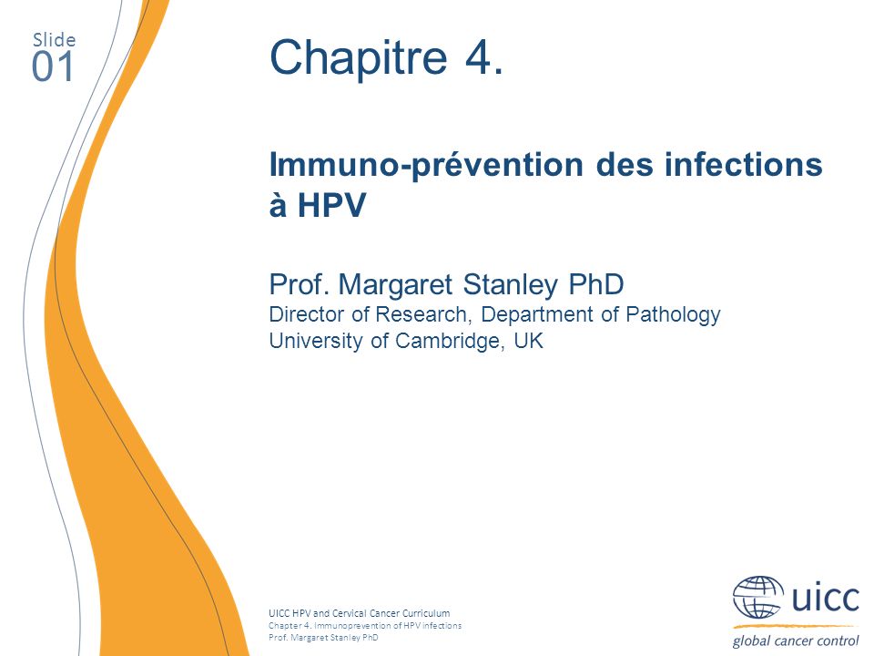 Chapitre Immuno-prévention des infections à HPV