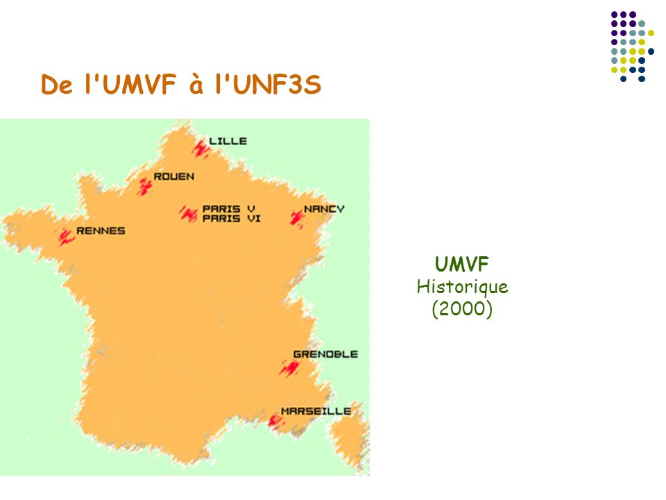 De l UMVF à l UNF3S UMVF Historique (2000)