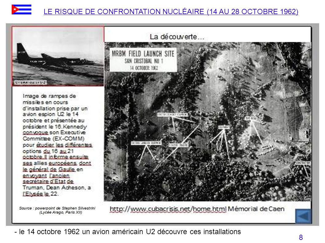 LE RISQUE DE CONFRONTATION NUCLÉAIRE (14 AU 28 OCTOBRE 1962)