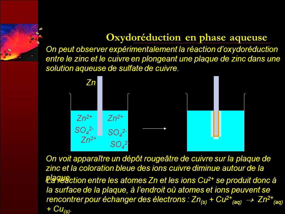 Oxydoréduction en phase aqueuse