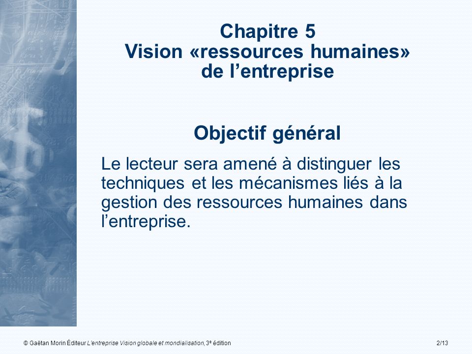 Vision «ressources humaines»
