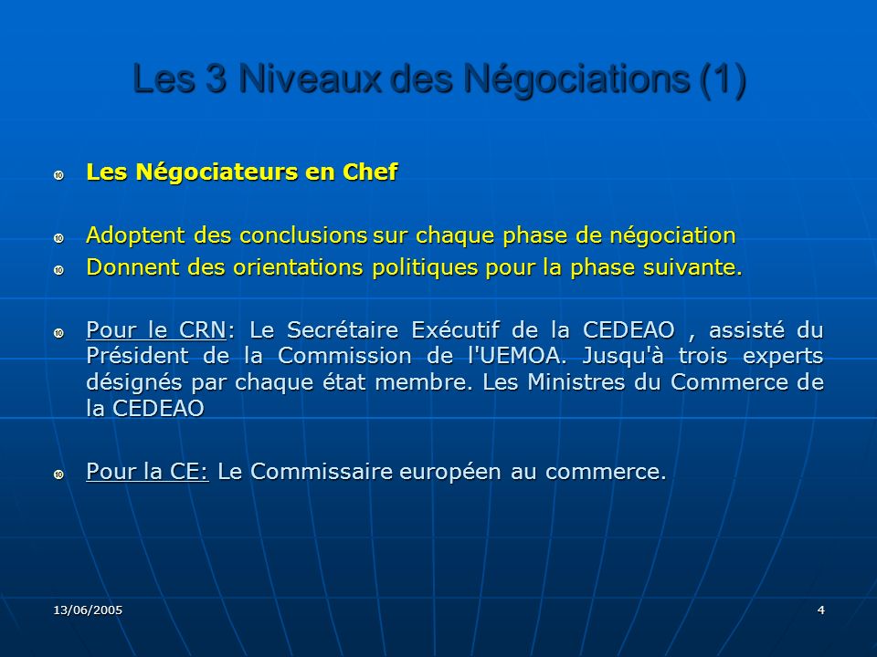Les 3 Niveaux des Négociations (1)