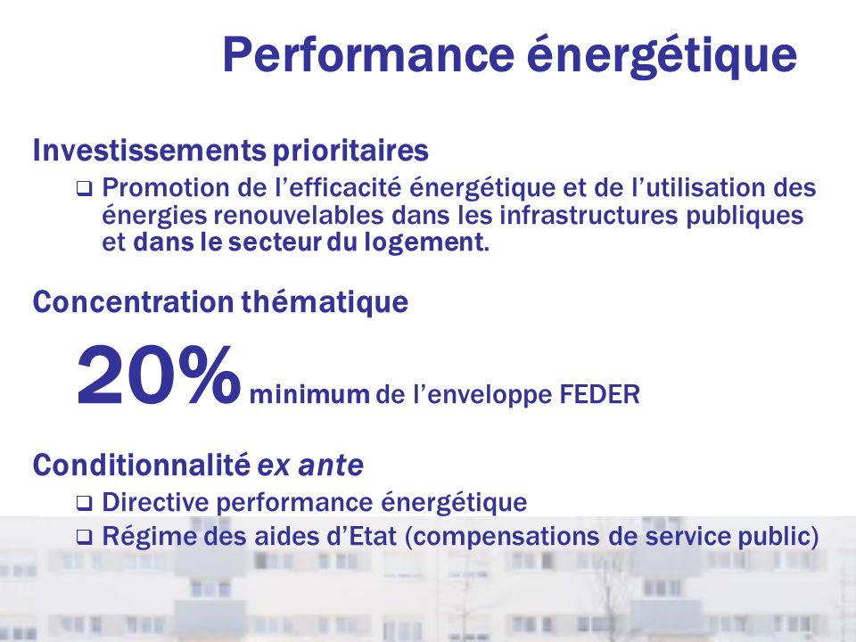 Performance énergétique