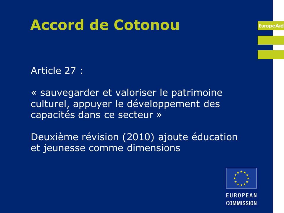 Accord de Cotonou Article 27 :