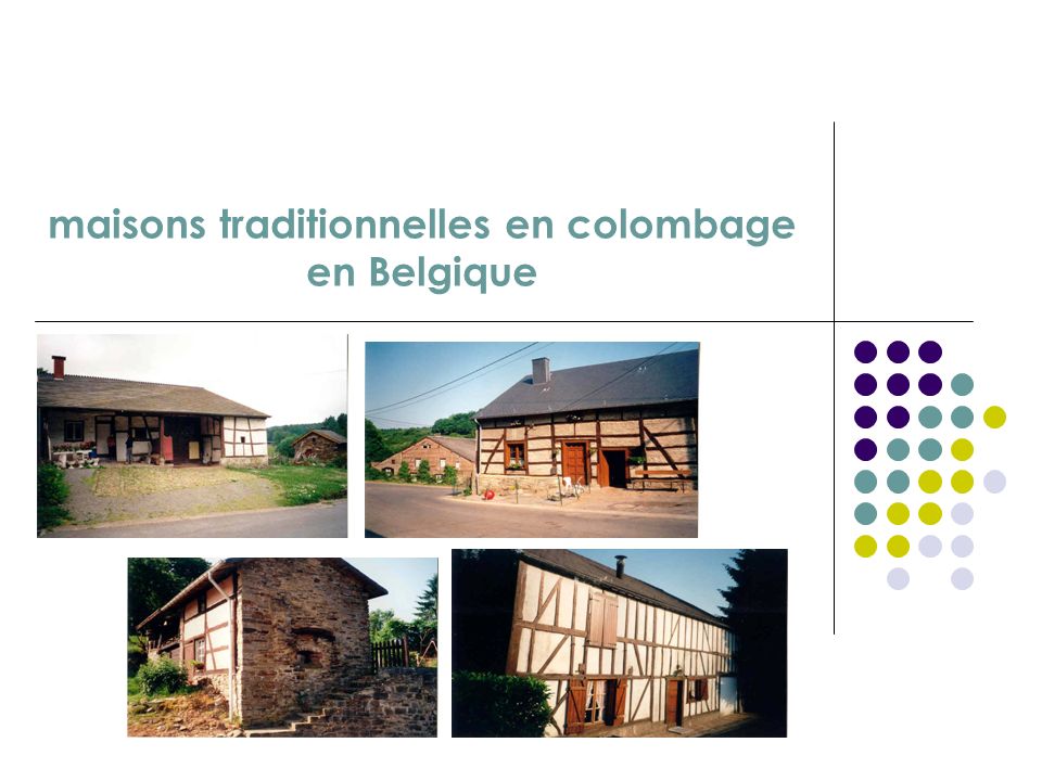 maisons traditionnelles en colombage en Belgique