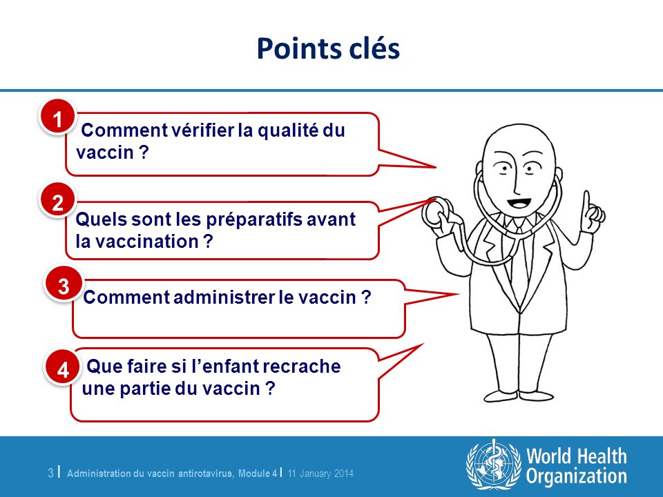 Points clés Comment vérifier la qualité du vaccin