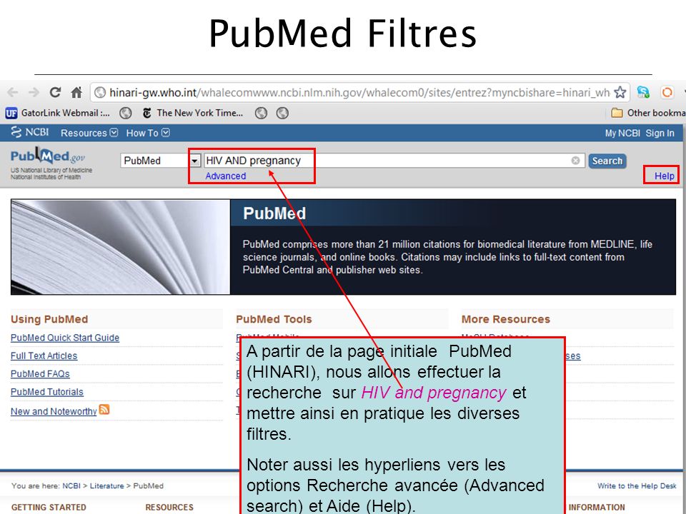 PubMed Filtres