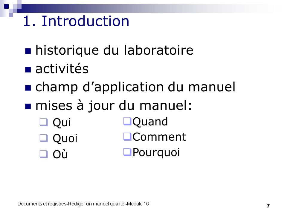 1. Introduction historique du laboratoire activités